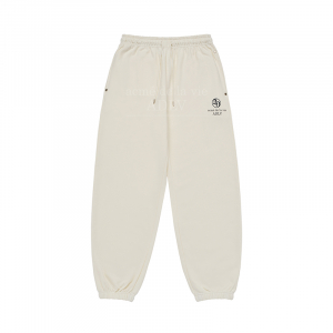 CIRCLE SYMBOL RIVET PANTS CREAM