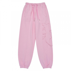 NEW SYMBOL APPLIQUE PANTS PINK