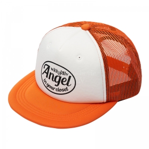 ADLV ANGEL TRUCKER BALL CAP ORANGE