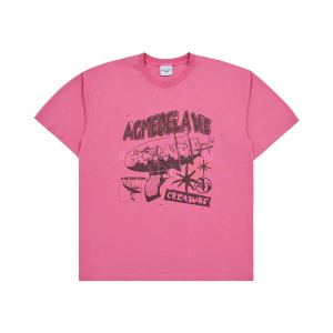 CREATURE WEAPON VINTAGE ARTWORK SHORT SLEEVE T-SHIRT DARK PINK