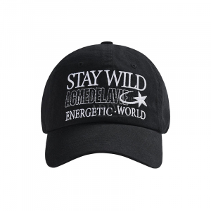 STAY WILD BALL CAP BLACK