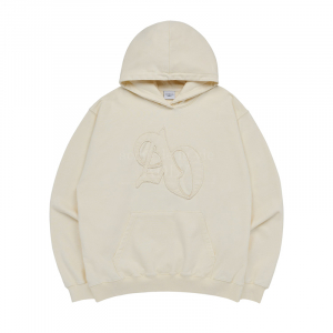 NEW SYMBOL APPLIQUE HOODIE CREAM