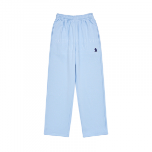 A LOGO EMBLEM ROUNDING EMBROIDERY TRAINING PANTS SKY BLUE