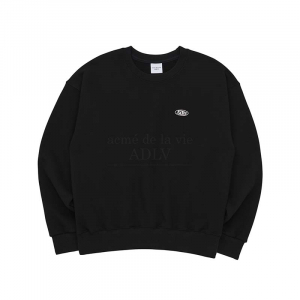 ADLV CIRCLE WAPPEN BASIC SWEAT SHIRT BLACK