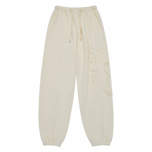 NEW SYMBOL APPLIQUE PANTS CREAM