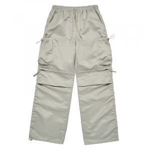 SIDE PUCKERING POCKET PANTS BEIGE