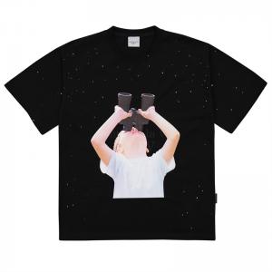 ADLV BABY FACE SHORT SLEEVE T-SHIRT BLACK BINOCULARS