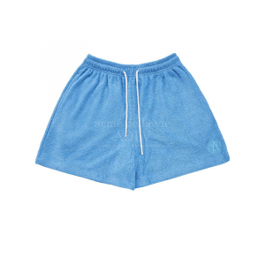 A LOGO EMBLEM TERRY SHORT PANTS (W) SKYBLUE