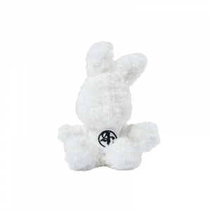 FUZZY RABBIT DOLL KEY RING WHITE