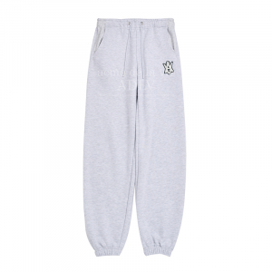 A LOGO EMBLEM PATCH SWEAT PANTS MELANGE