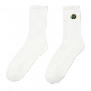 LAUREL LOGO SOCKS WHITE