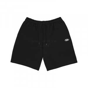 ADLV CIRCLE WAPPEN TRAINING SHORT PANTS (MEN) BLACK