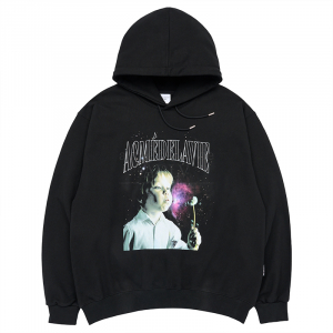 DTP DANDELION BOY BABY FACE HOODIE BLACK