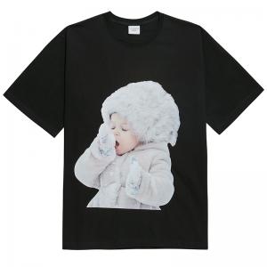 ADLV BABY FACE SHORT SLEEVE T-SHIRT BLACK SNOW