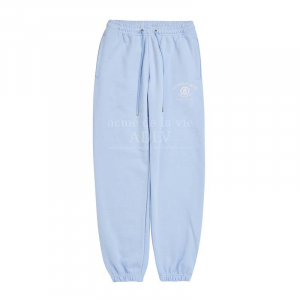 LAUREL A LOGO EMBLEM BASIC SWEAT PANTS SKYBLUE