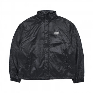 ADLV GLOSSY WOVEN SET UP JACKET BLACK