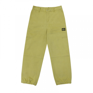 WAPPEN LOGO BANDING JOGGER COTTON PANTS YELLOW