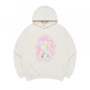 CLEAR BEAR HOODIE CREAM