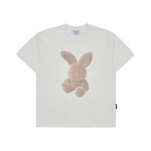 FUZZY RABBIT SHORT SLEEVE T-SHIRT CREAM