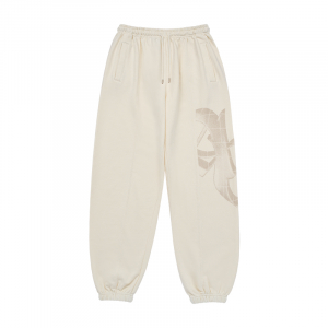 HALFTONE SYMBOL PRINTING SET UP PANTS CREAM