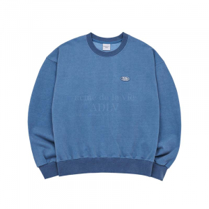 ADLV CIRCLE WAPPEN BASIC SWEAT SHIRT NAVY