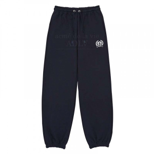 A LOGO SYMBOL PRINTING TRAINING PANTS NAVY